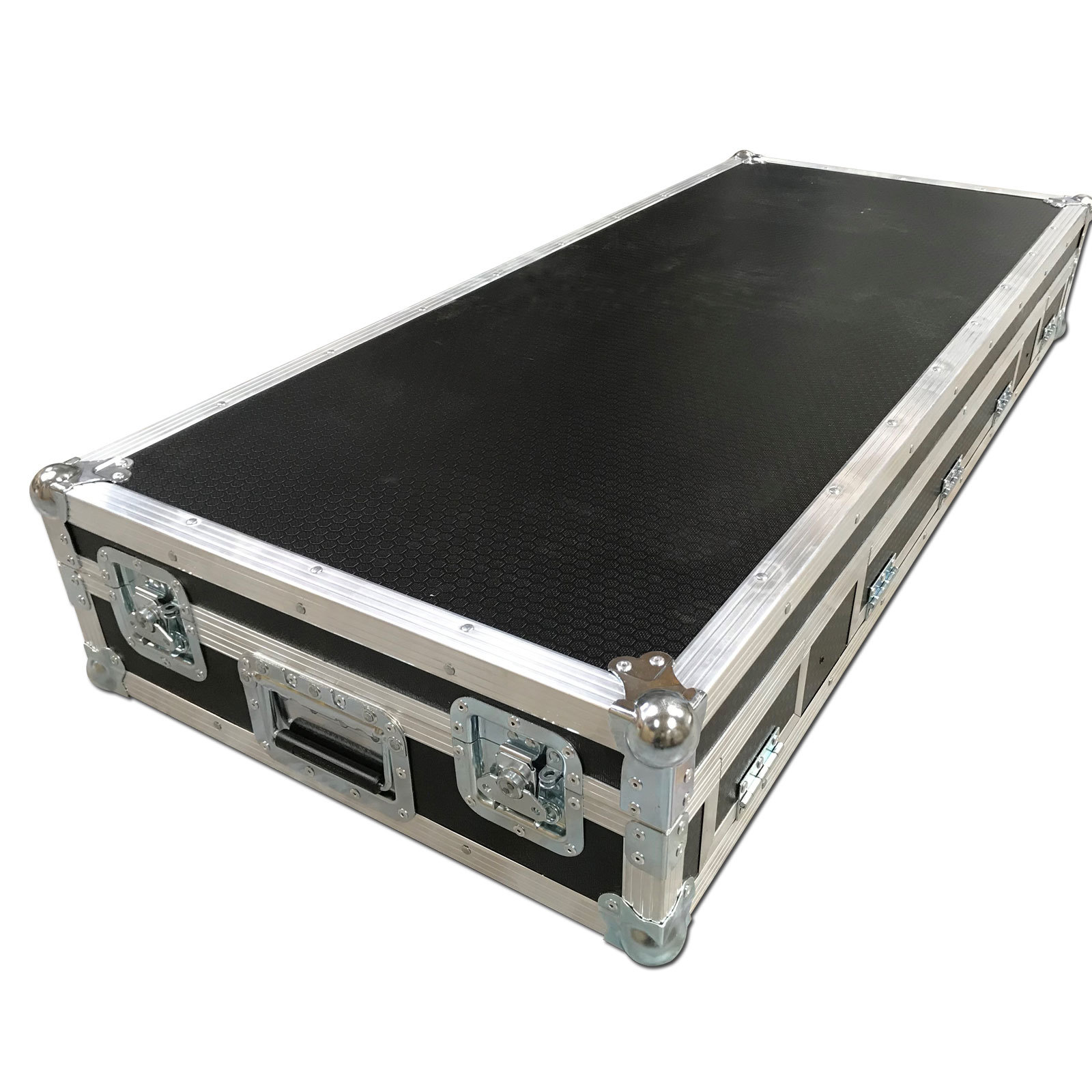 Twin CD Player Flightcase With Mixer And Sliding Laptop Shelf